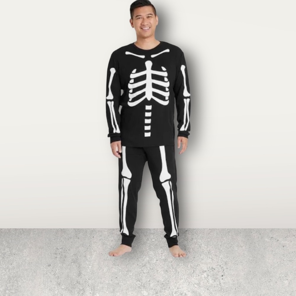 NWT Hyde and Eek Men's Skeleton 2 Piece Pajamas Set